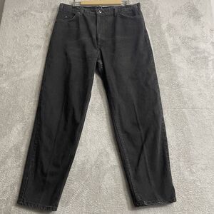 VTG Levis 550 Orange Tab Jeans Mens 37x29.5* Black Relaxed Tapered USA Made 1994
